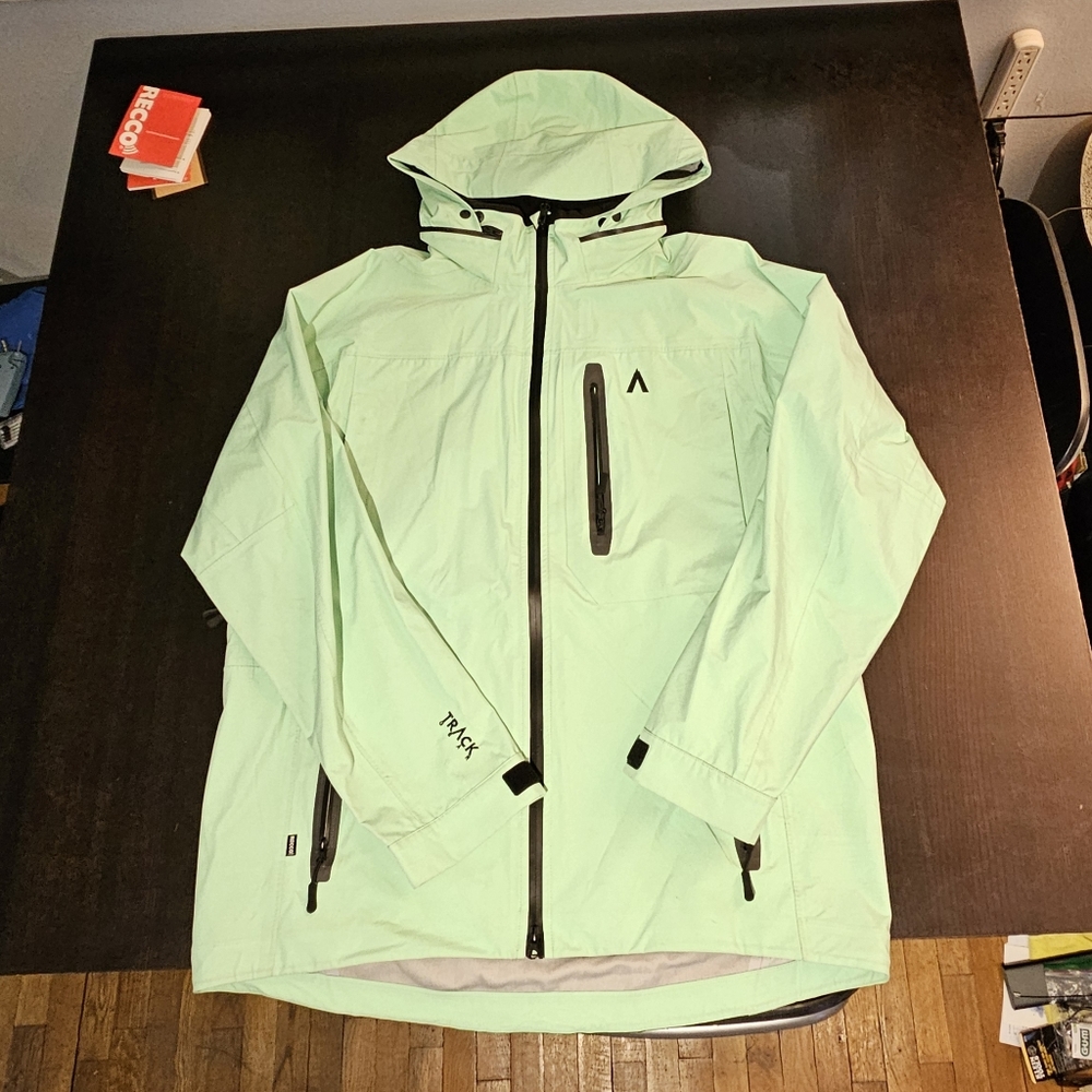 Men's Mint lime green snow Rain  ski snowboard jacket Shell